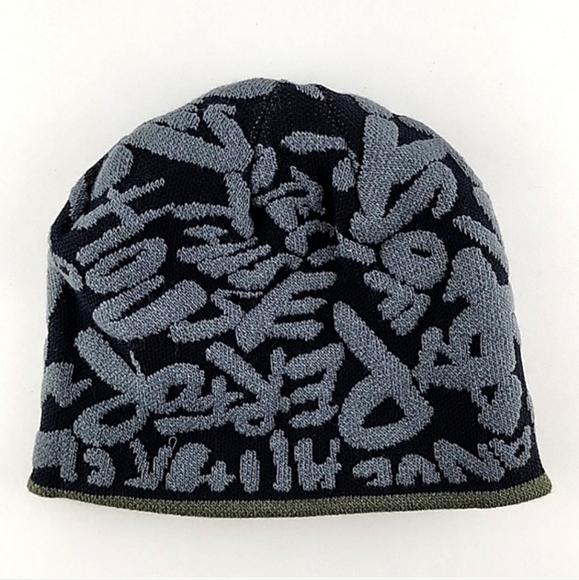 Under Armour Youth Halftime Reversible Beanie Knit Toque Marine Green - Picture 4 of 11